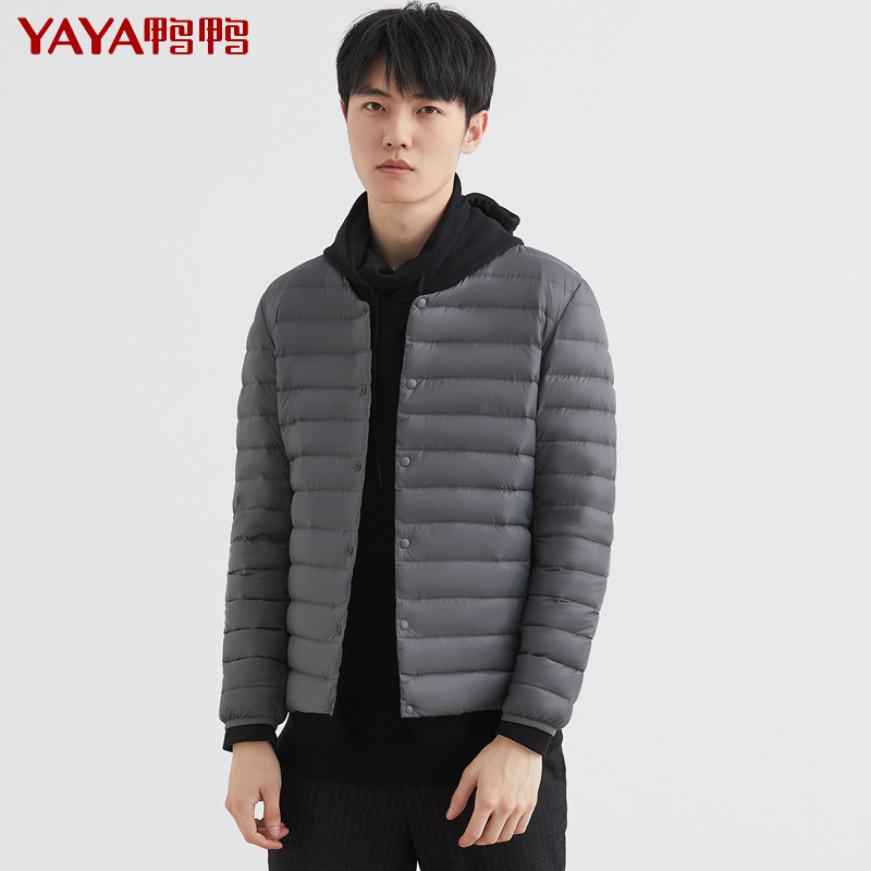 鸭鸭 男士轻薄羽绒服圆领羽绒服券后109元包邮