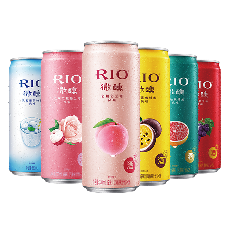 RIO微醺锐澳鸡尾酒共330ml*7罐(拍51元选项)