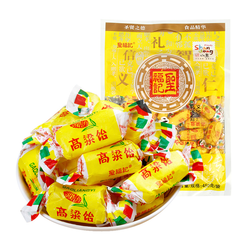 圣福记高粱饴美丽家软糖正品450g