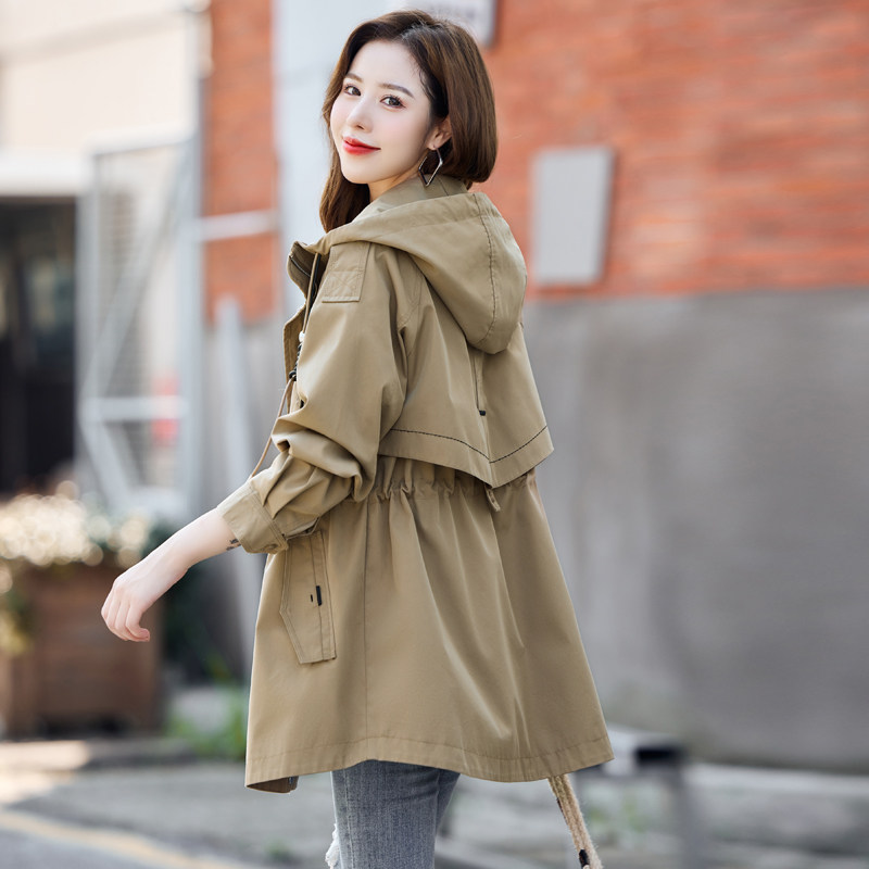 新款小个子风衣女短款外套
