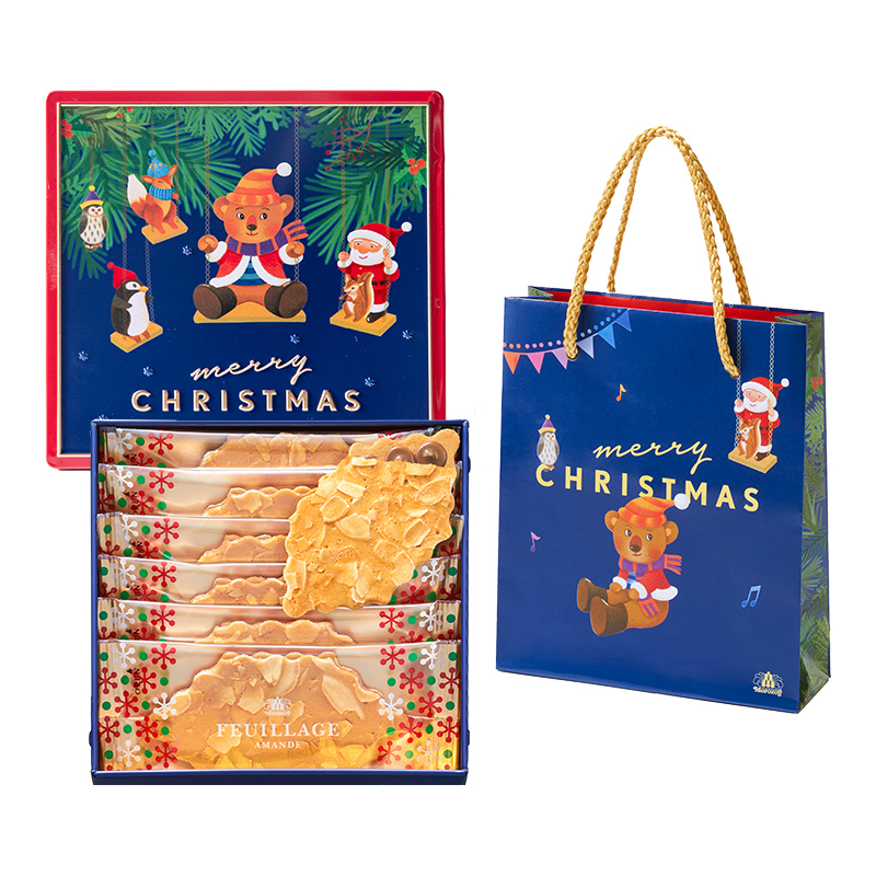 日本进口 Morozoff  圣诞限量款巧克力夹心饼干礼盒 59g 凑单折后￥61.3包邮