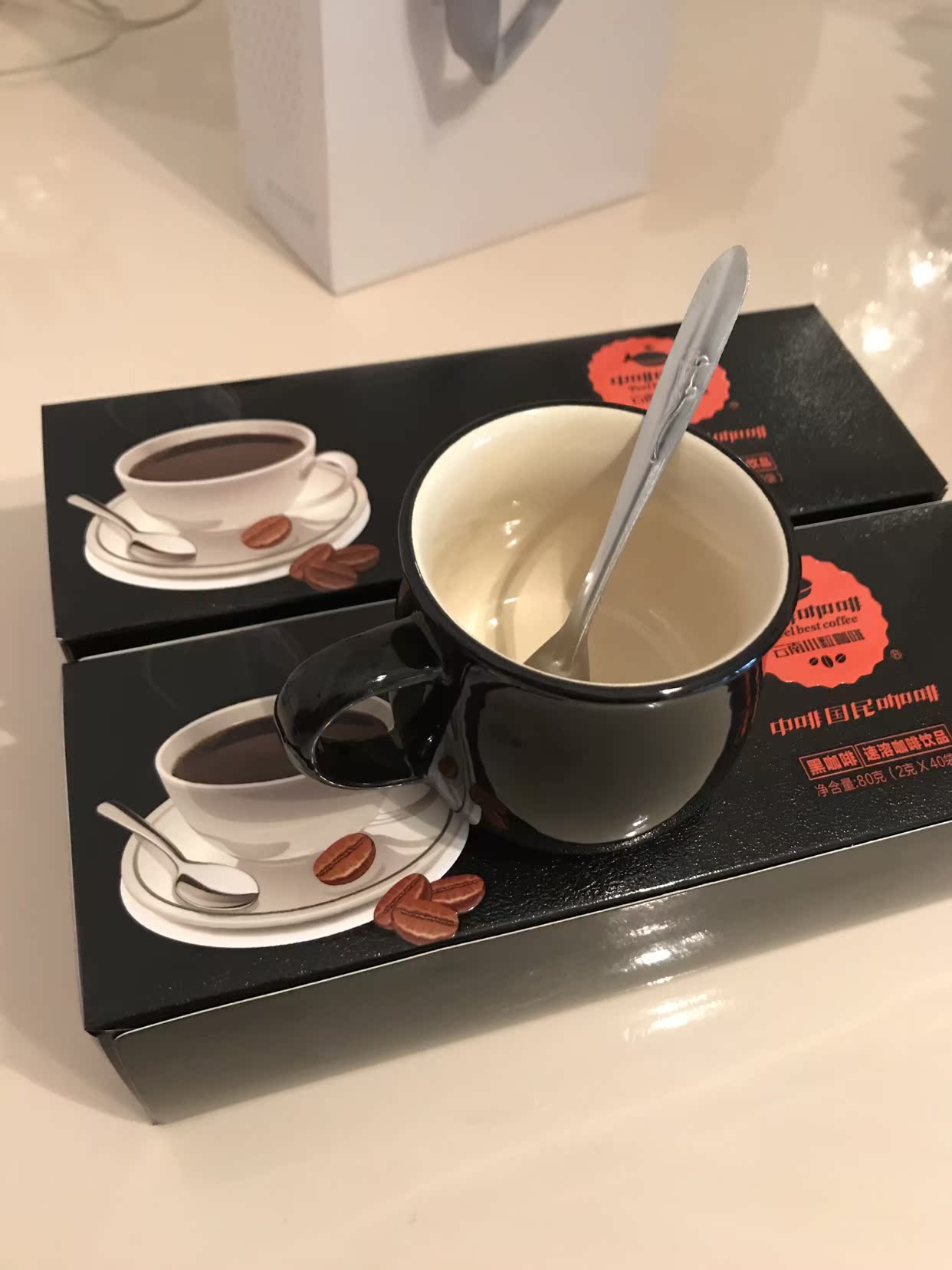 【中啡】美式速溶纯黑咖啡40杯*2盒