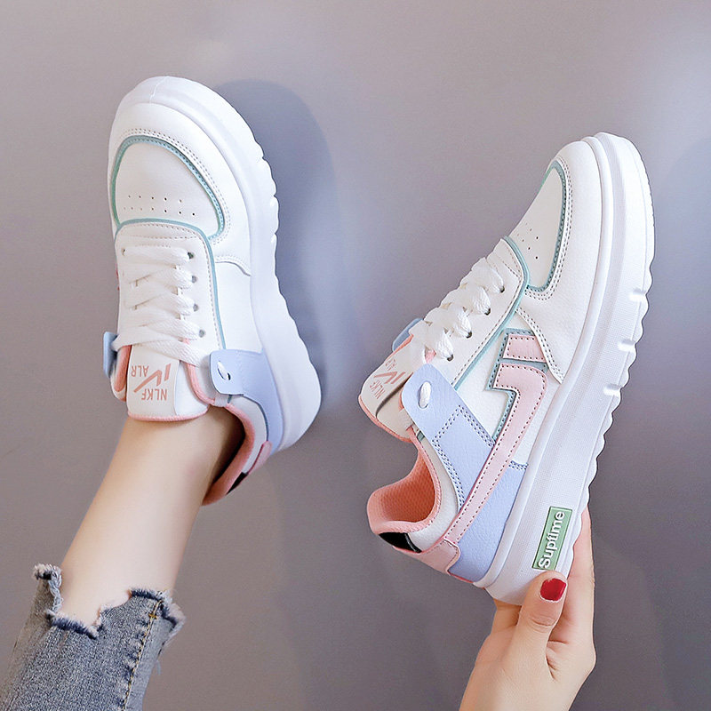 马卡龙休闲鞋运动老爹女鞋女士小白鞋板鞋