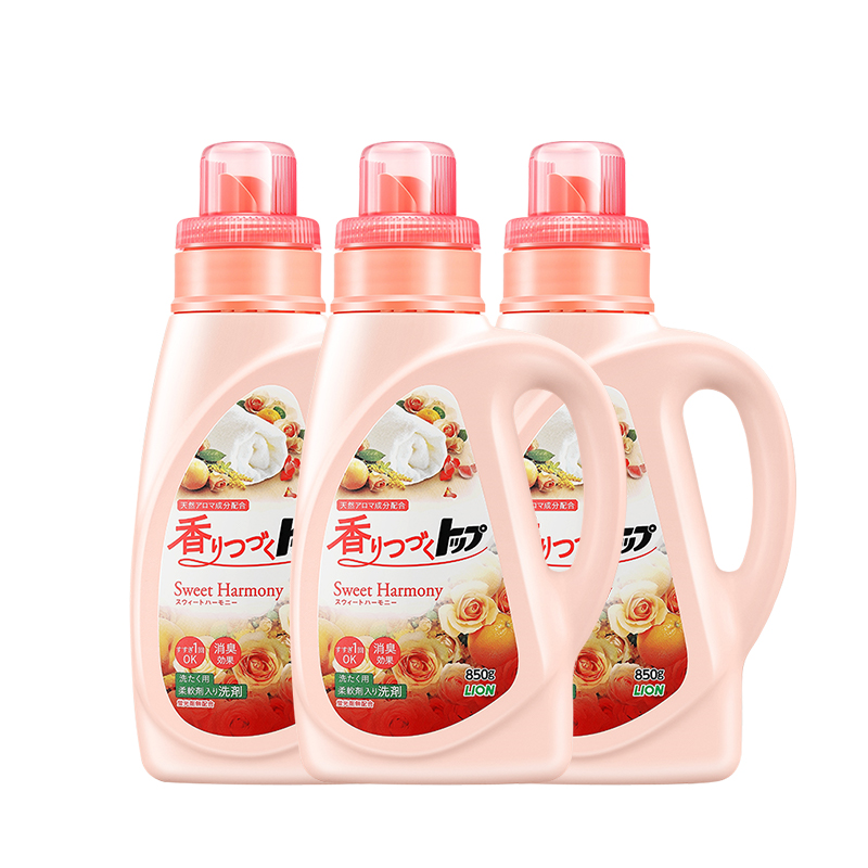 【狮王】原装花果香洗衣液850g*3