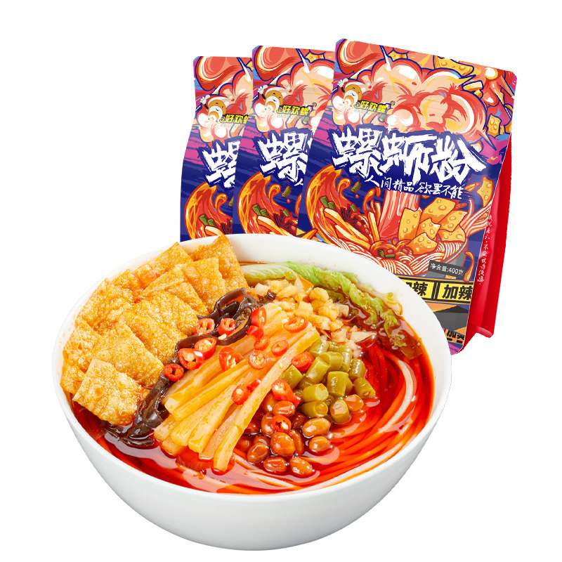 好欢螺 正宗柳州螺丝粉400g*3袋 - 大淘客联盟