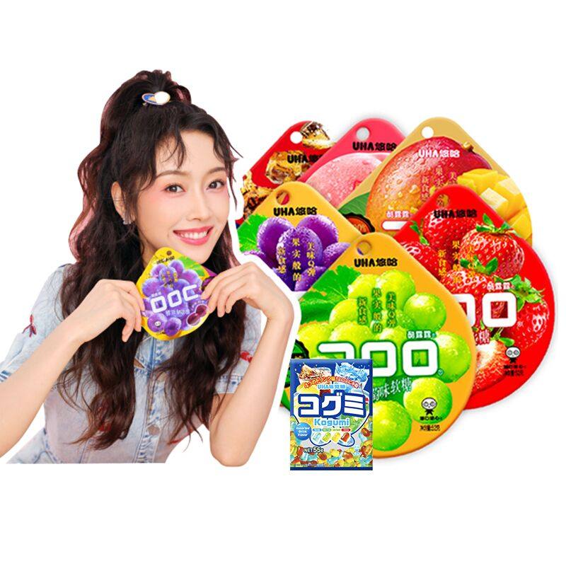 悠哈酷露露果汁软糖52g6包