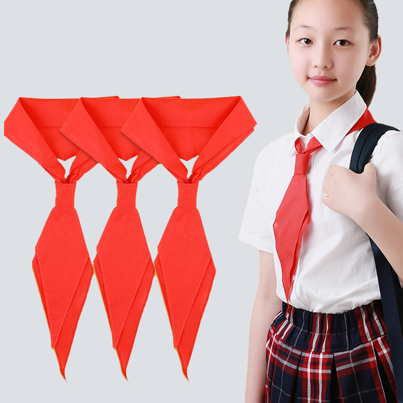 【3条装】小学生少先队全棉红领巾