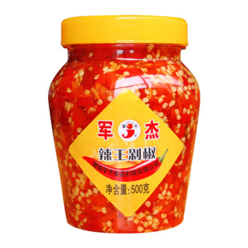 军杰湖南农家剁辣椒酱500g