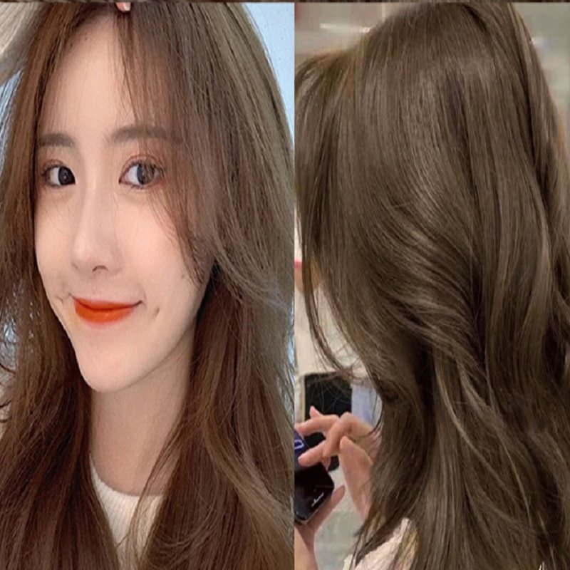 9】卡缇菲显白亚麻色黑茶色染